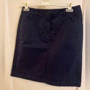 ESCADA Sport size 38 khaki material skirt navy blue